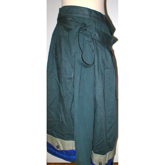 NWT Womens New Designer Isabela Capeto Handmade Skirt 31 X 24 Green Sequins Silk - Picture 5 of 12